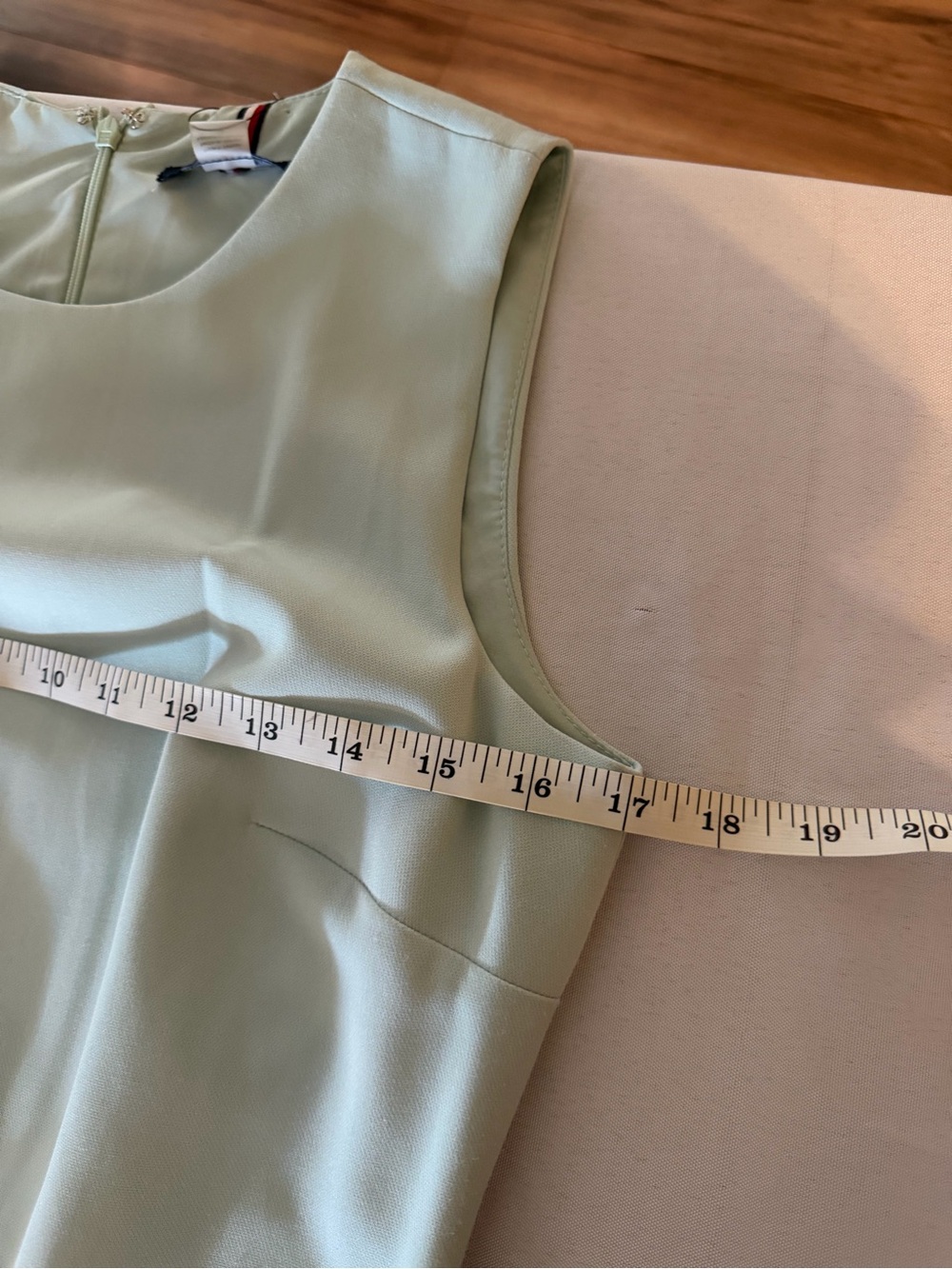 Tommy Hilfiger Sleeveless Pleated-Hem Dress in Light Mint - Picture 4 of 6